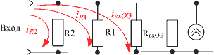 Эквивалентная схема входной цепи схемы с общим эмиттером